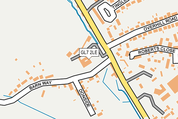 GL7 2LE map - OS OpenMap – Local (Ordnance Survey)