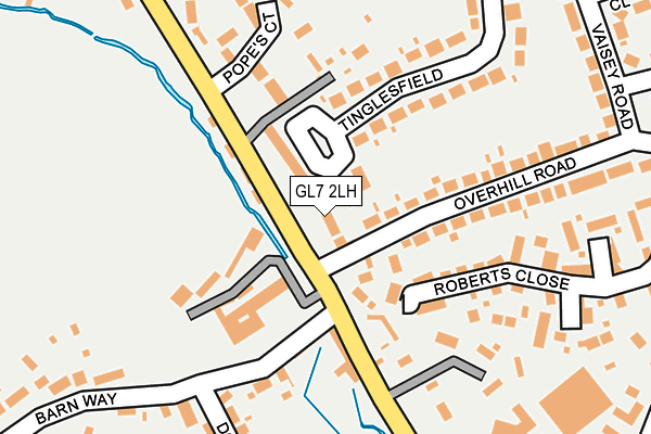 GL7 2LH map - OS OpenMap – Local (Ordnance Survey)