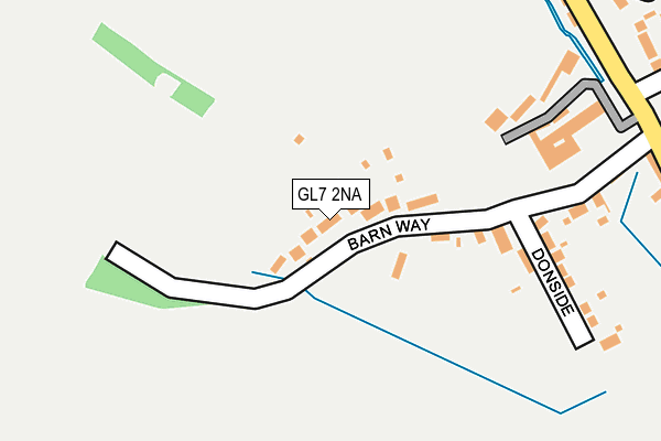 GL7 2NA map - OS OpenMap – Local (Ordnance Survey)