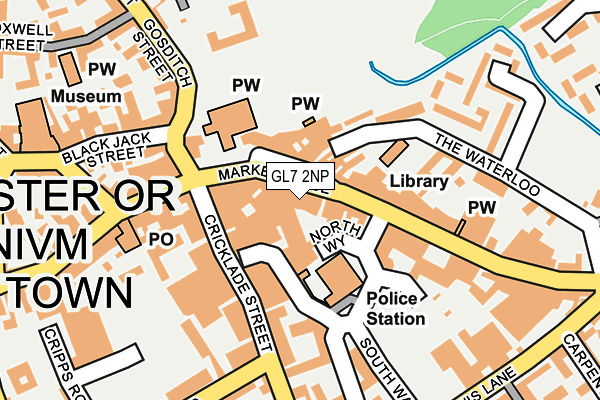 GL7 2NP map - OS OpenMap – Local (Ordnance Survey)