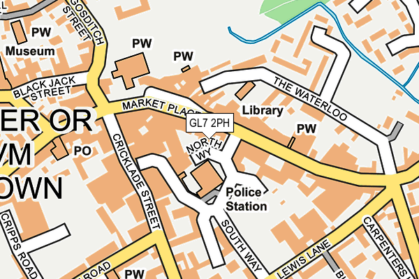 GL7 2PH map - OS OpenMap – Local (Ordnance Survey)