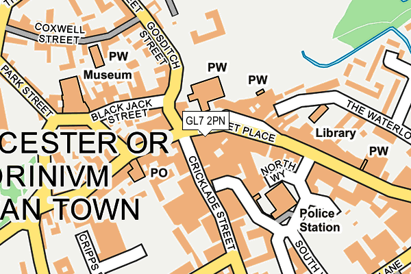 GL7 2PN map - OS OpenMap – Local (Ordnance Survey)