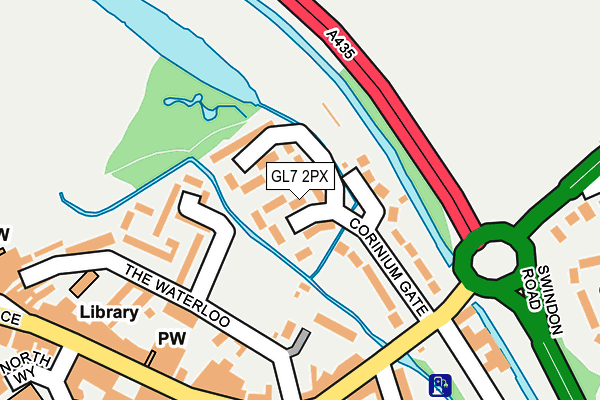GL7 2PX map - OS OpenMap – Local (Ordnance Survey)