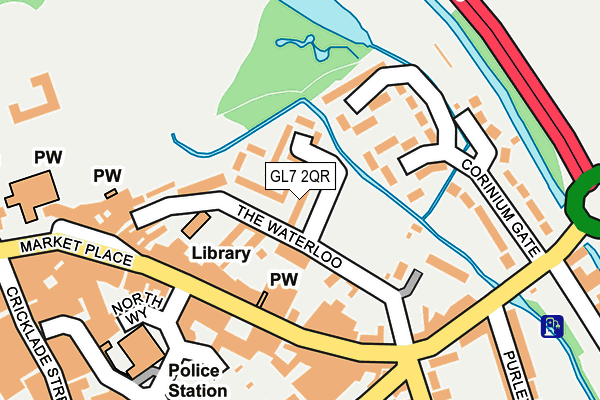 GL7 2QR map - OS OpenMap – Local (Ordnance Survey)