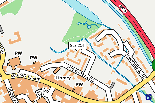 GL7 2QT map - OS OpenMap – Local (Ordnance Survey)