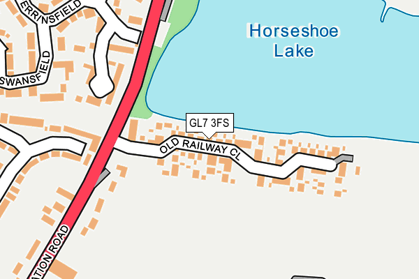 GL7 3FS map - OS OpenMap – Local (Ordnance Survey)