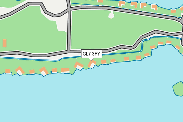GL7 3FY map - OS OpenMap – Local (Ordnance Survey)