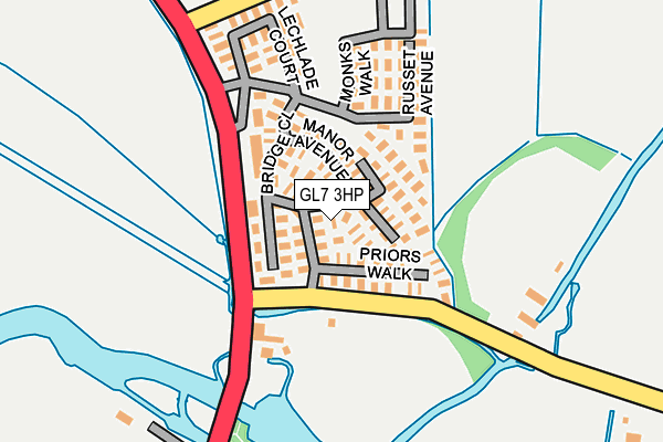 GL7 3HP map - OS OpenMap – Local (Ordnance Survey)