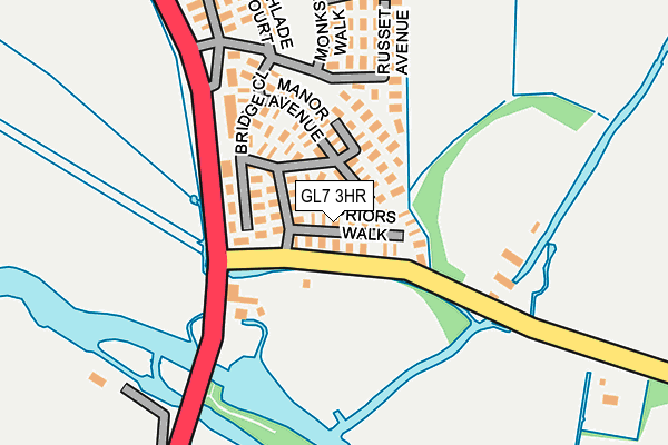 GL7 3HR map - OS OpenMap – Local (Ordnance Survey)