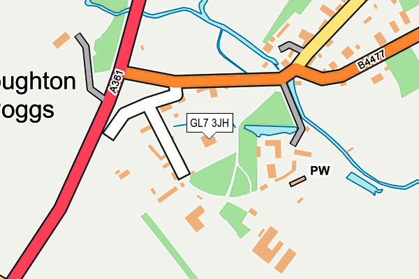 GL7 3JH map - OS OpenMap – Local (Ordnance Survey)