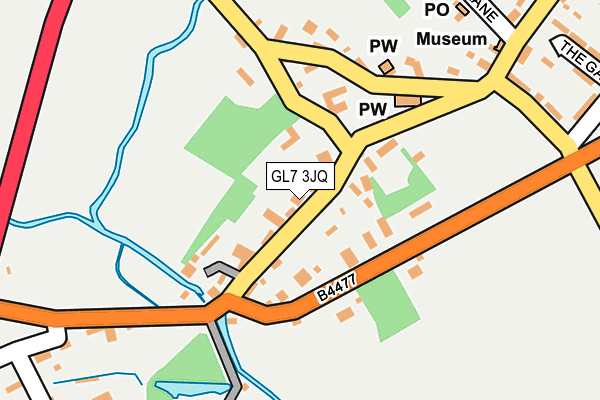 GL7 3JQ map - OS OpenMap – Local (Ordnance Survey)