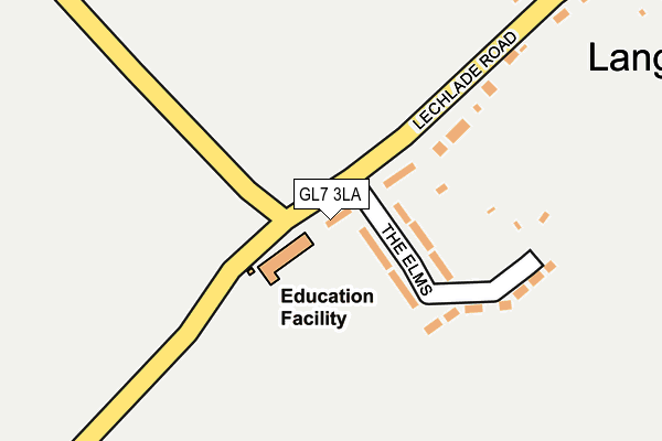 GL7 3LA map - OS OpenMap – Local (Ordnance Survey)