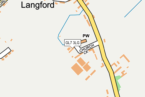 GL7 3LG map - OS OpenMap – Local (Ordnance Survey)