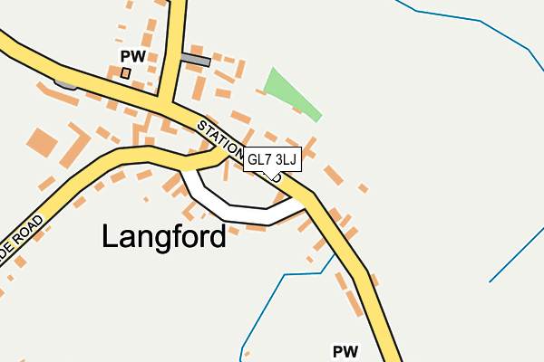 GL7 3LJ map - OS OpenMap – Local (Ordnance Survey)