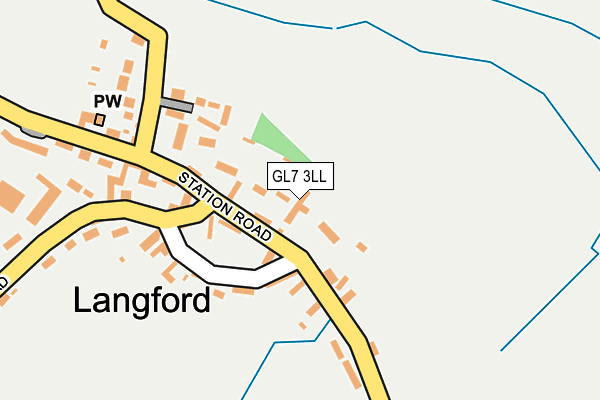 GL7 3LL map - OS OpenMap – Local (Ordnance Survey)
