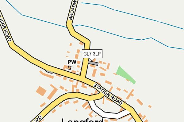 GL7 3LP map - OS OpenMap – Local (Ordnance Survey)