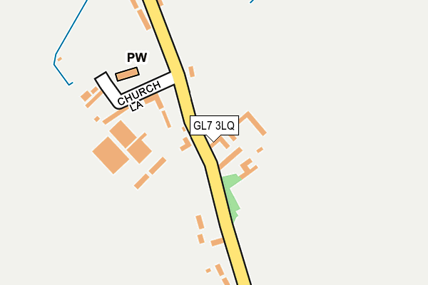 GL7 3LQ map - OS OpenMap – Local (Ordnance Survey)