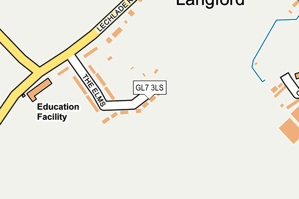 GL7 3LS map - OS OpenMap – Local (Ordnance Survey)