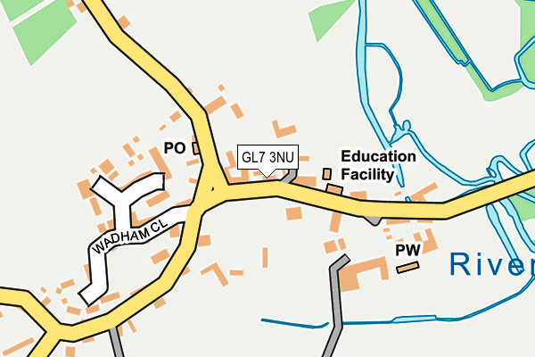 GL7 3NU map - OS OpenMap – Local (Ordnance Survey)