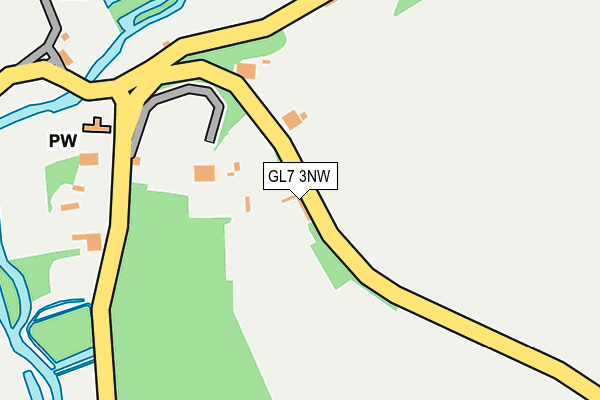 GL7 3NW map - OS OpenMap – Local (Ordnance Survey)