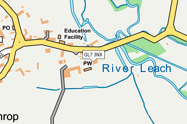 GL7 3NX map - OS OpenMap – Local (Ordnance Survey)