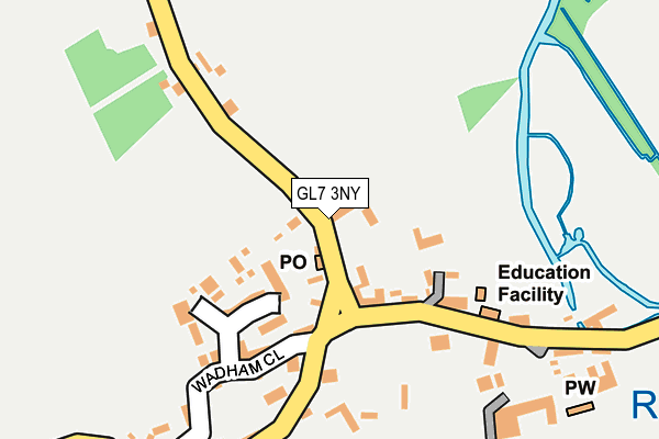 GL7 3NY map - OS OpenMap – Local (Ordnance Survey)