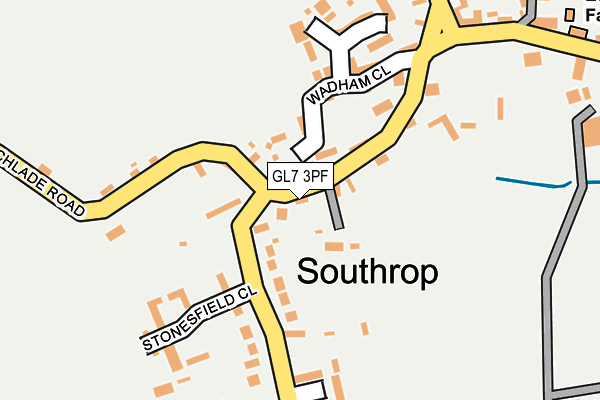 GL7 3PF map - OS OpenMap – Local (Ordnance Survey)