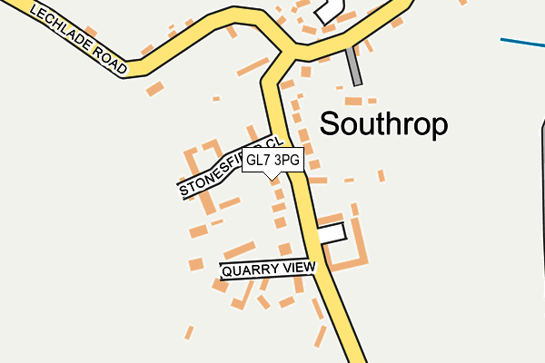 GL7 3PG map - OS OpenMap – Local (Ordnance Survey)