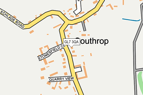 GL7 3QA map - OS OpenMap – Local (Ordnance Survey)