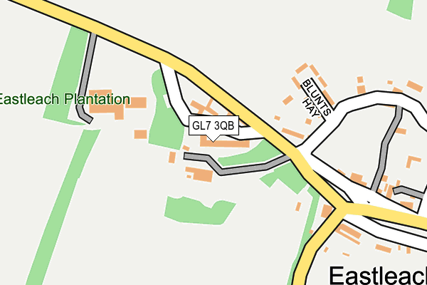 GL7 3QB map - OS OpenMap – Local (Ordnance Survey)