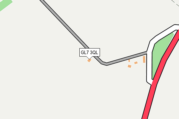 GL7 3QL map - OS OpenMap – Local (Ordnance Survey)
