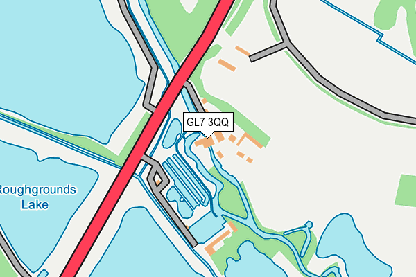 GL7 3QQ map - OS OpenMap – Local (Ordnance Survey)