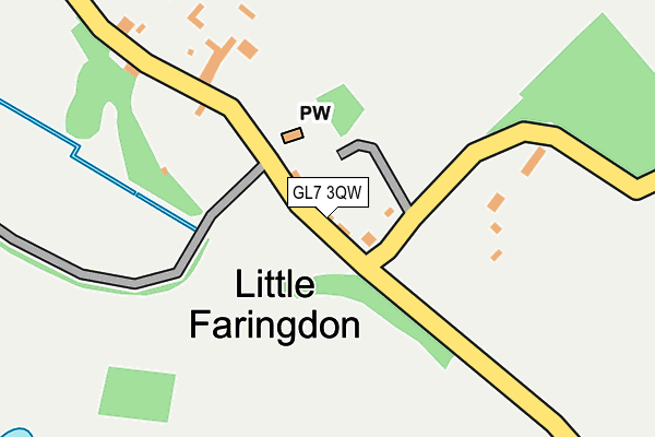 GL7 3QW map - OS OpenMap – Local (Ordnance Survey)