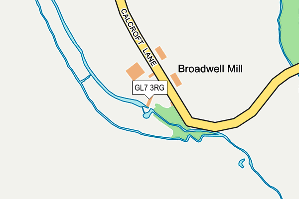 GL7 3RG map - OS OpenMap – Local (Ordnance Survey)