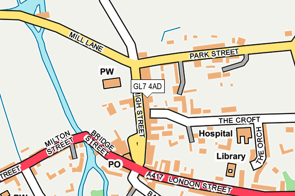 Map of THE FAMILY OSTEOPATH LTD at local scale