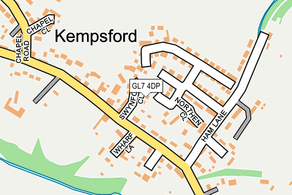 GL7 4DP map - OS OpenMap – Local (Ordnance Survey)