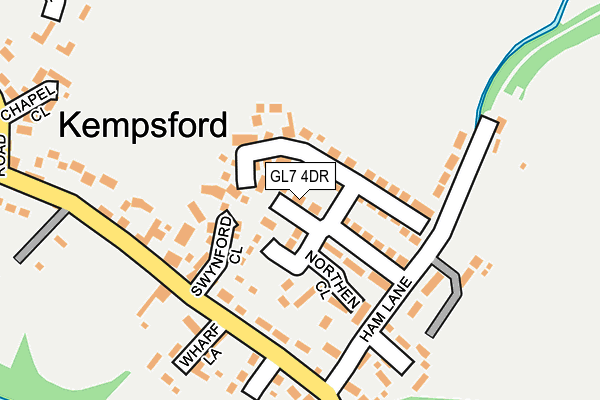 GL7 4DR map - OS OpenMap – Local (Ordnance Survey)