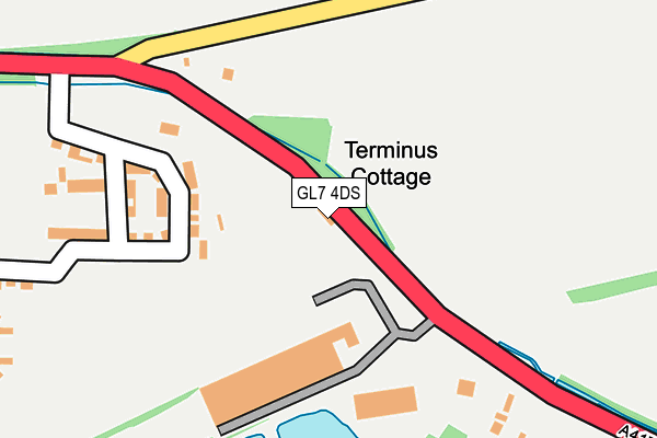 GL7 4DS map - OS OpenMap – Local (Ordnance Survey)