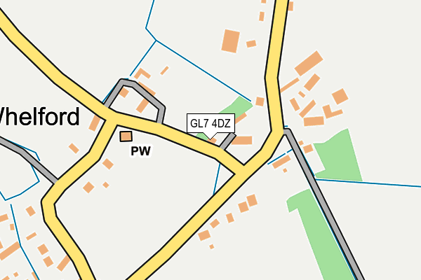 GL7 4DZ map - OS OpenMap – Local (Ordnance Survey)