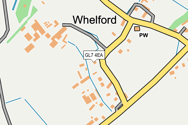 GL7 4EA map - OS OpenMap – Local (Ordnance Survey)