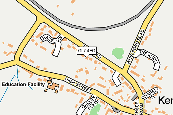 GL7 4EG map - OS OpenMap – Local (Ordnance Survey)