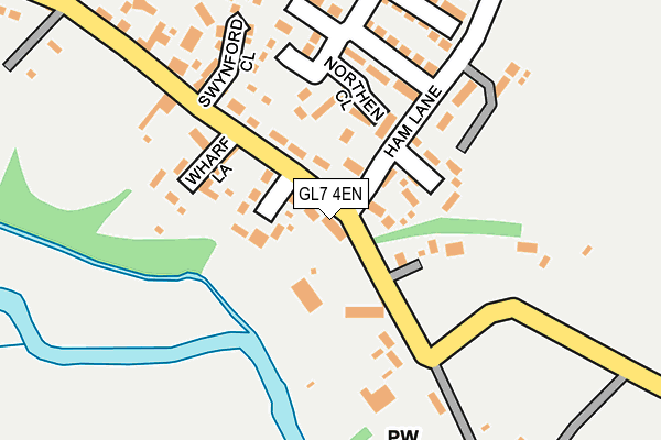 GL7 4EN map - OS OpenMap – Local (Ordnance Survey)