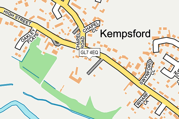 Map of KEMPSFORD KILN LTD at local scale