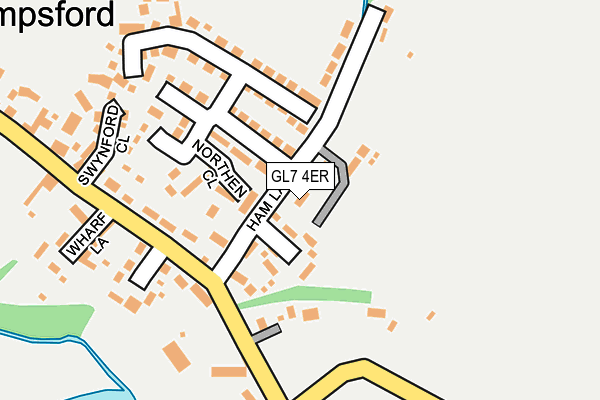 GL7 4ER map - OS OpenMap – Local (Ordnance Survey)