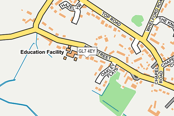 GL7 4EY map - OS OpenMap – Local (Ordnance Survey)