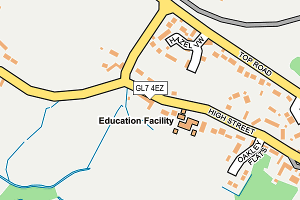 GL7 4EZ map - OS OpenMap – Local (Ordnance Survey)