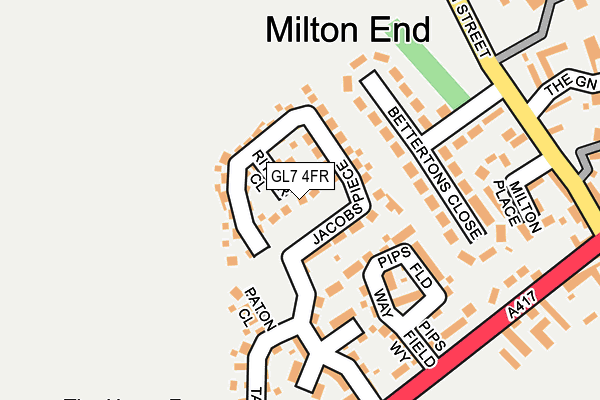 GL7 4FR map - OS OpenMap – Local (Ordnance Survey)