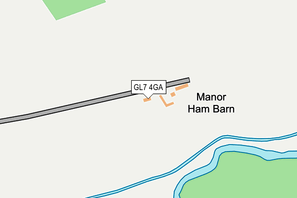 GL7 4GA map - OS OpenMap – Local (Ordnance Survey)