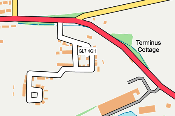 GL7 4GH map - OS OpenMap – Local (Ordnance Survey)