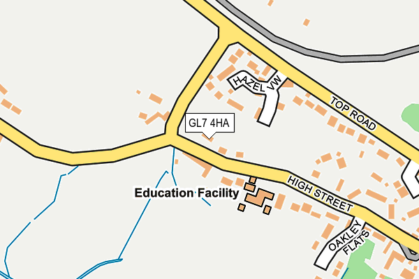GL7 4HA map - OS OpenMap – Local (Ordnance Survey)